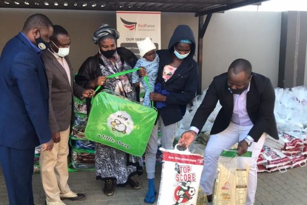 REDFORCE DONATES N$150 000 WORTH OF WINTER HAMPERS