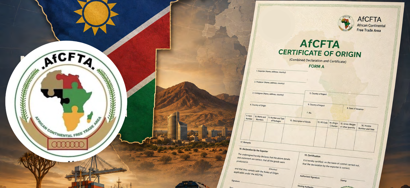 Namibia Issued Only Nine AfCFTA Certificates of Origin